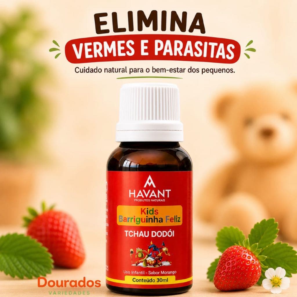 Vermes Infantil Composto 100% Natural Bem Estar Havant