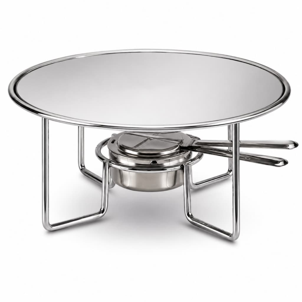 Rechaud Buffet Redondo Com Queimador para Panela Prime