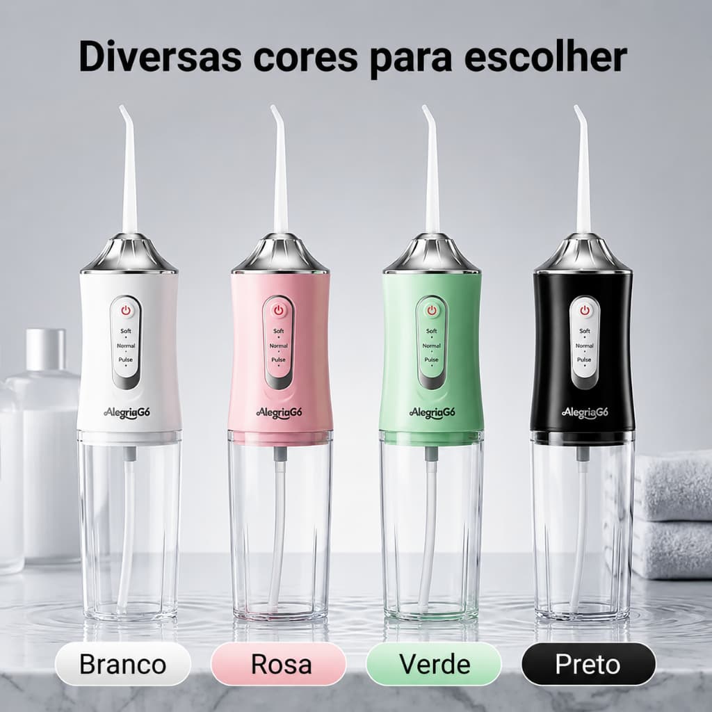 Limpeza Dental Portátil Jato De Água Recarregável Para Aparelho Dentes Saudáveis Pressurizado