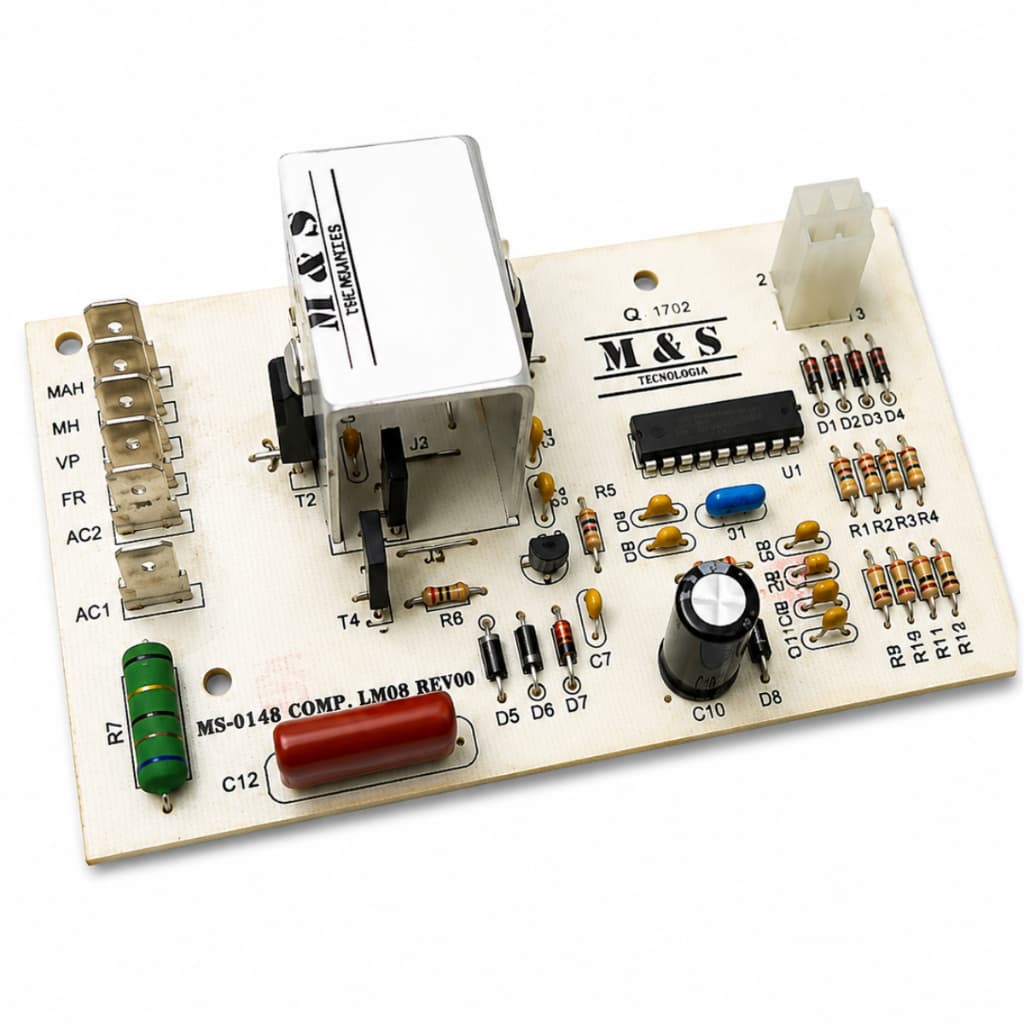Placa Eletrônica Lavadora Compatível com modelo Lm08 64800148 Bivolt