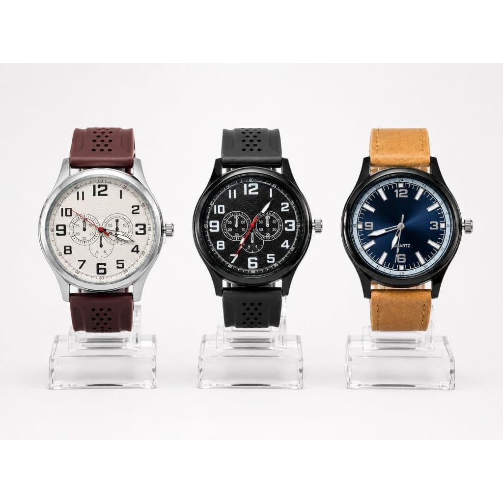 Relógio Masculino Analógico Casual Esportivo Quartzo Luxo Elegante  SKU principal: -