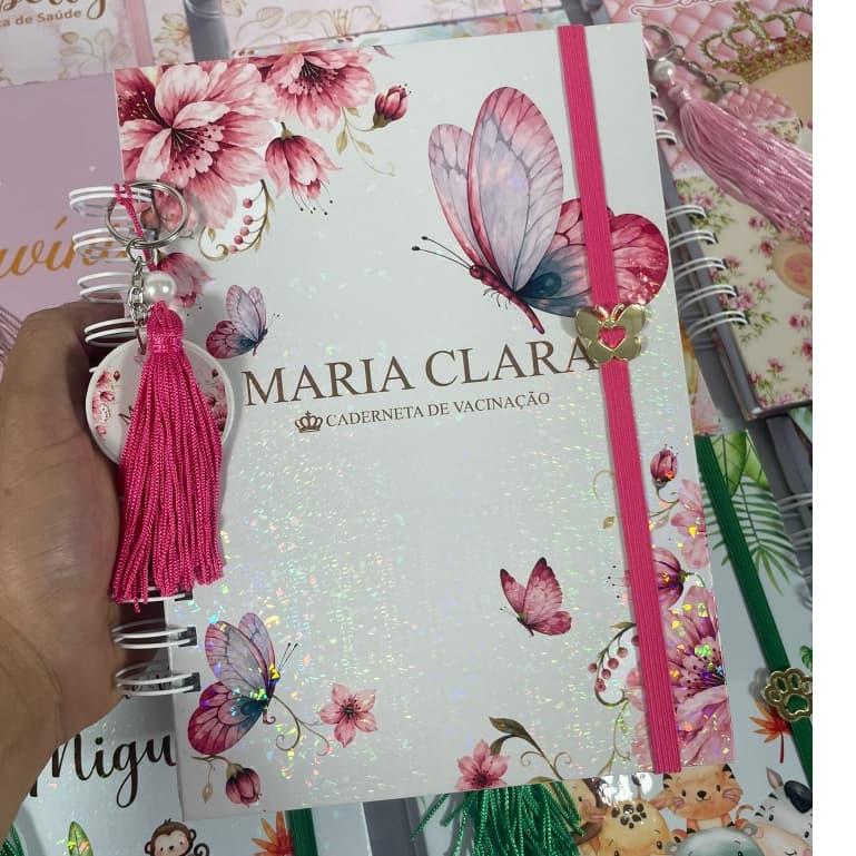 caderneta de vacinação personalizada menina