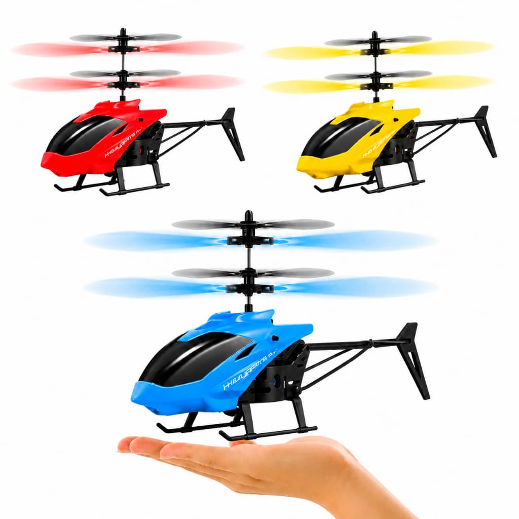 Drone De Helicóptero De Brinquedo Voador Sensor Indução Recarregável/USB Avião helicoper