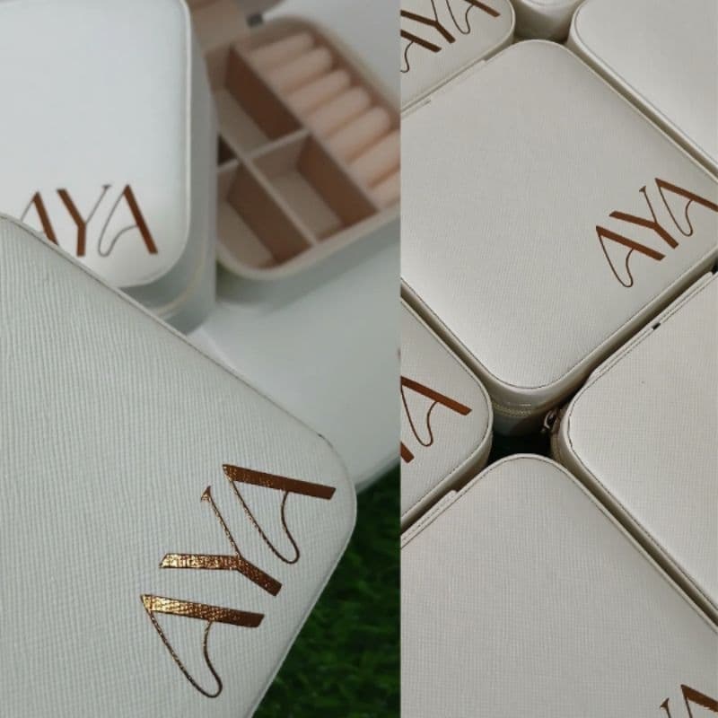 Kit 10 Porta Joia Personalizado Marrom