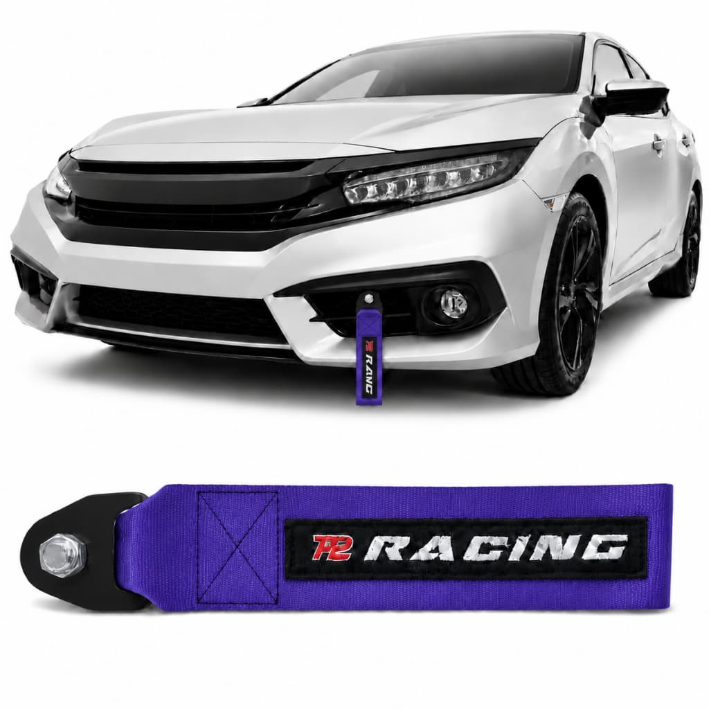 Tow Strap Hook Cinta de Reboque  com Engate Parafusado - Roxo