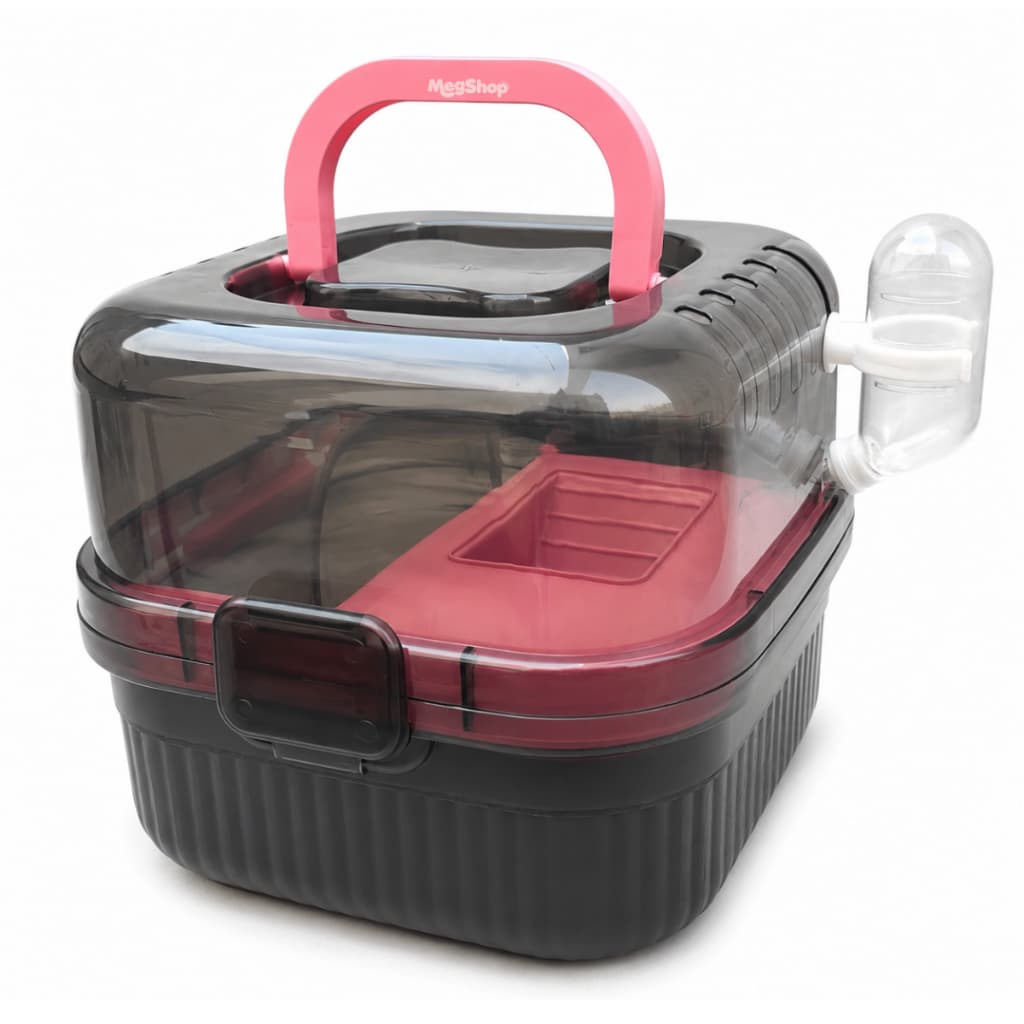 Gaiola Para Hamster anão russo com bebedouro roda gerbils twisters Transporte portatil