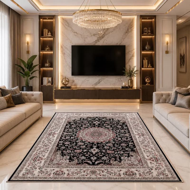 Tapete sala 300x200 Belga Elegante Confortável 3x2 Antiderrapante Promoção