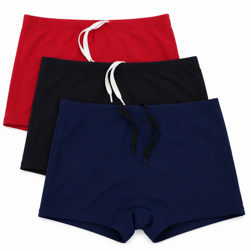 Sunga Boxer Masculina com Cordão de Ajuste Proteção UV+50 - 1,2 ou 3 Peças Promoção