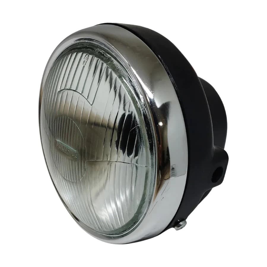 Farol Completo Compatível C/ Cg 82 Lente Vd Cromado