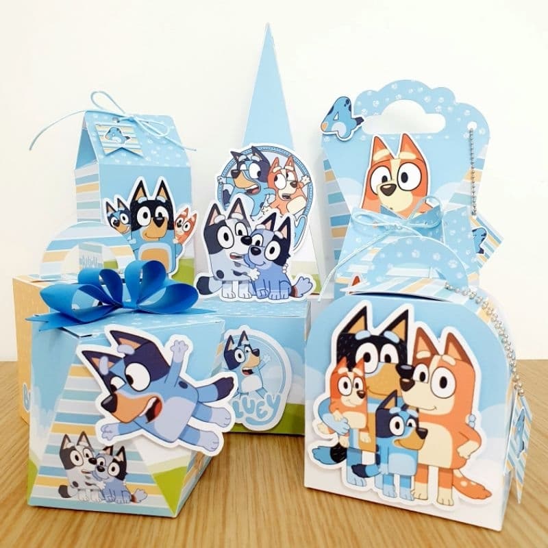 Kit Festa Bluey Personalizado com 20 Unidades | Lembrancinhas para Aniversário e Mêsversário