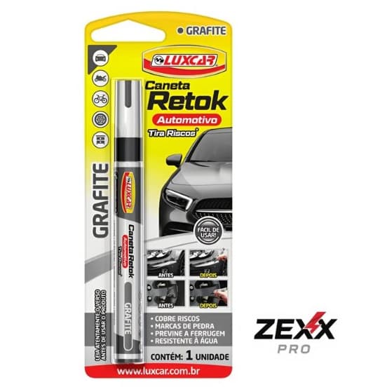 Caneta Reparadora De Pintura Retok Tira Risco Luxcar De Carro Motos