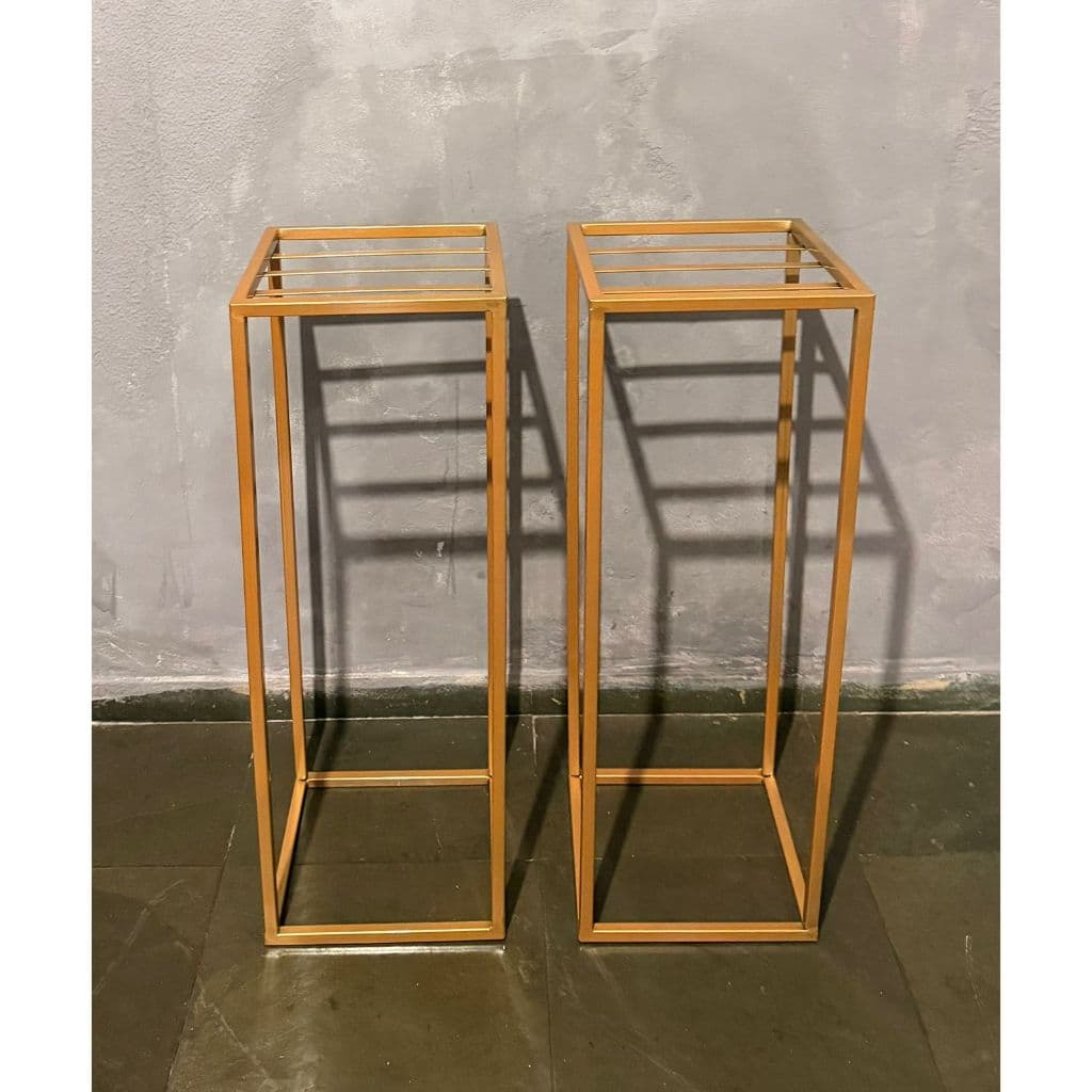 2 Suporte para flores estrutura de ferro coluna de decoração