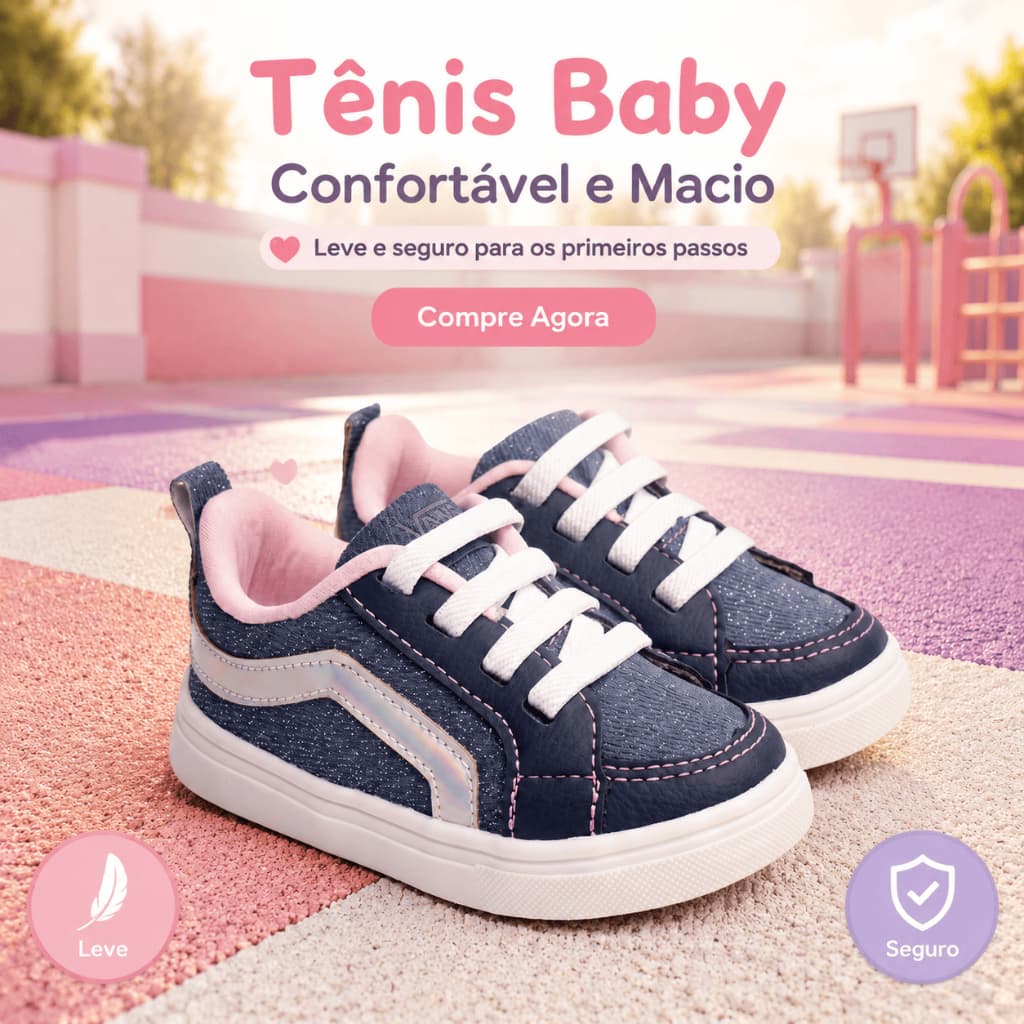 TÊNIS BEBÊ FEMININO KRISLE BABY MENINA INFANTIL  CASUAL CONFORTÁVEL PROMOÇÃO OFERTA ENVIO IMEDIATO