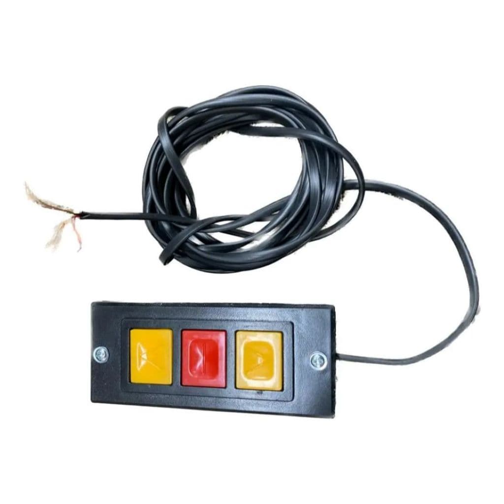Botoeira Motor De Porta De Aço Automática 3 Botões C/ 4m Fio