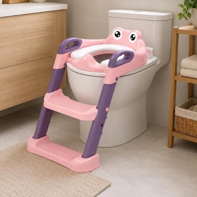 Assento Infantil Redutor Vaso Sanitario Antiderrapante Confortavel Rosa