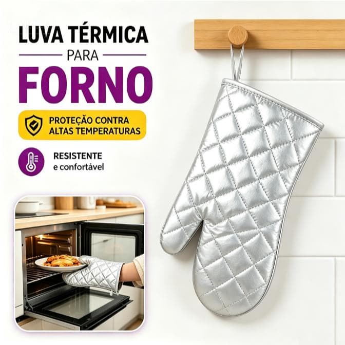 ONEX Luvas Culinária Metalizada Térmica Forno Quente Fogão Cozinha/Descanso de Panela Para Forno Fogão Pegador Térmico