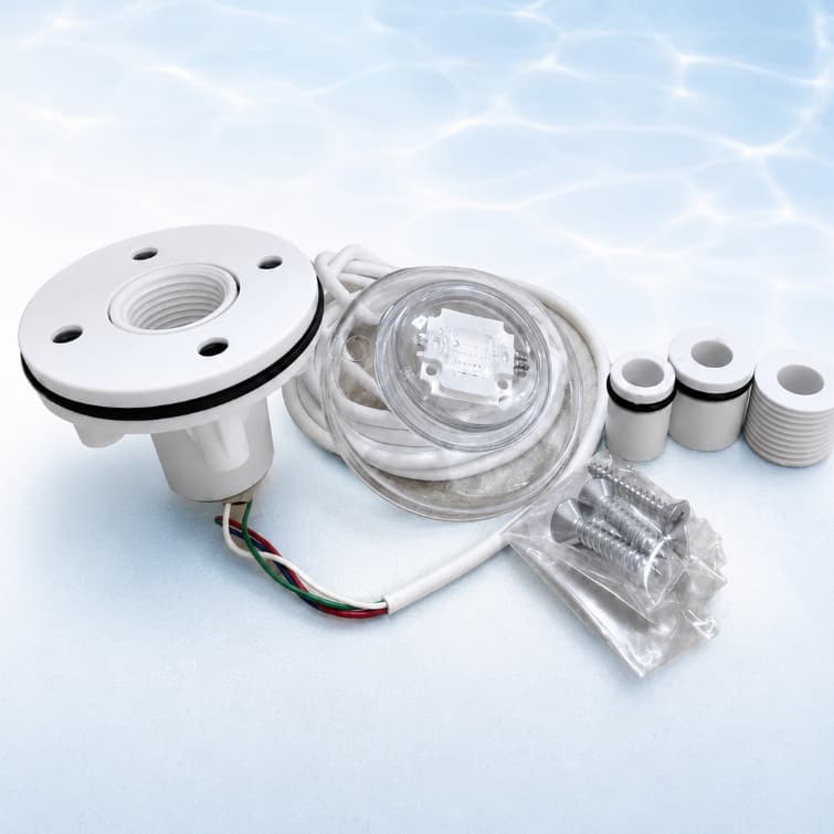 Kit Refletor LED Piscina Summers Infinit 7W RGB Nicho Completo