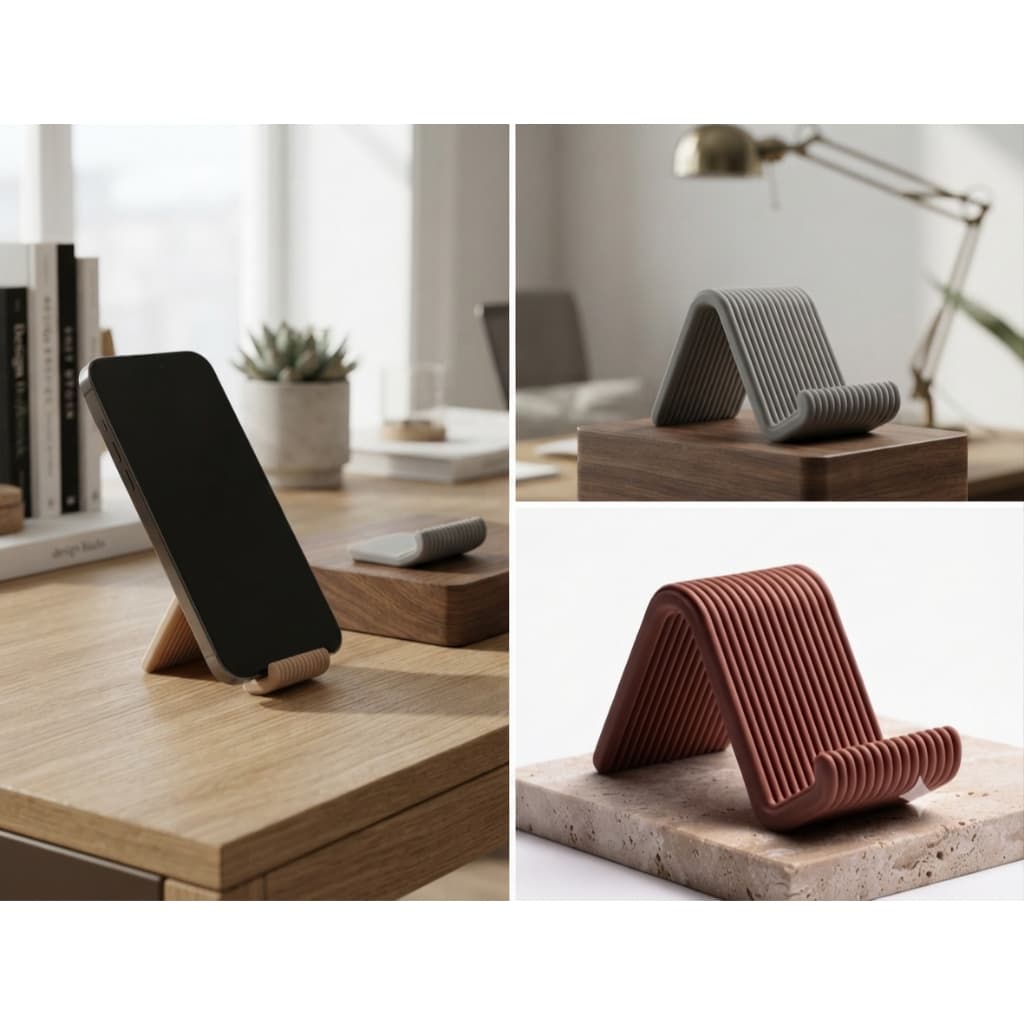 Suporte de Celular Compacto para Mesa Universal l Porta Celular l Design Moderno