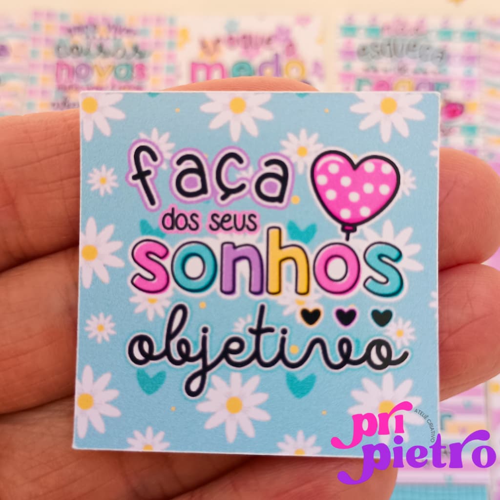 Kit Tag Mini Cartão Frases Motivacionais Brinde Mimo Agradecimento Cliente Encomenda Pedido Fé