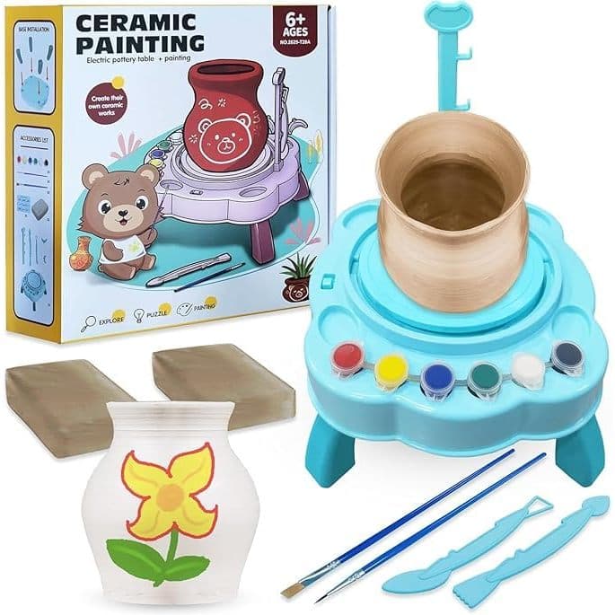 Kit De Artesanato Cerâmica e Pintura Infantil Eletrico