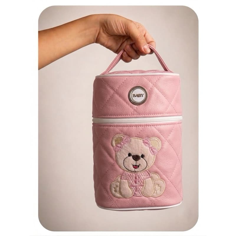 Porta Mamadeira Térmico Infantil Bordado – Feminino e Masculino