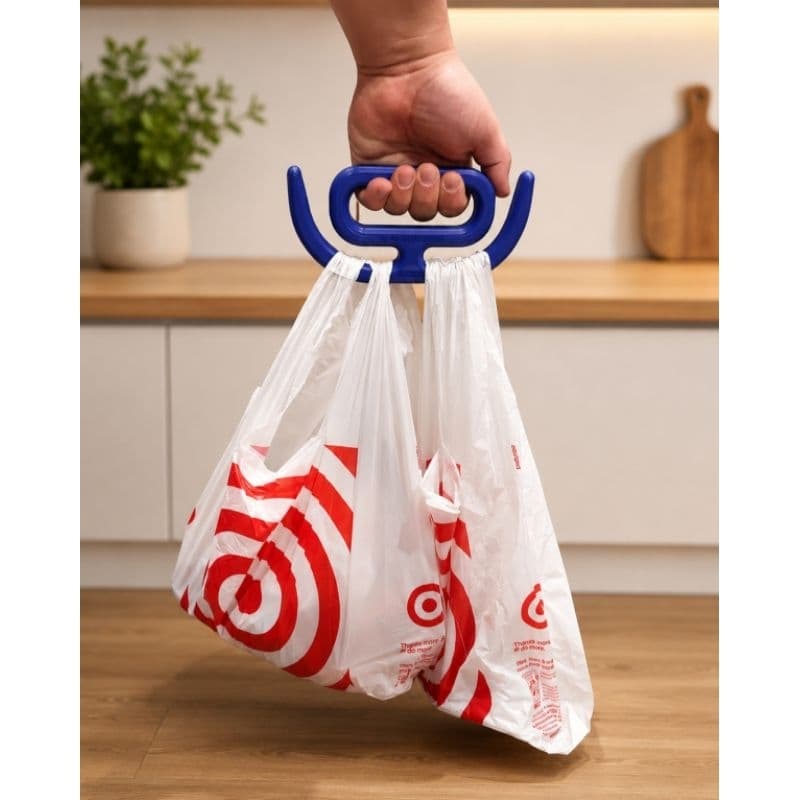 kit com 2 suporte carregador de sacolas