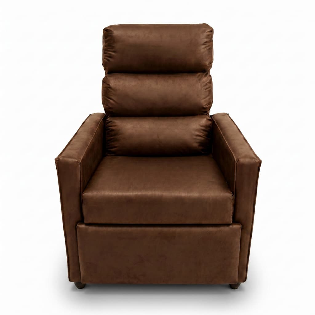 Poltrona Estilo do Papai Reclinável com Design Moderno e Alto Conforto Estofada em Suede