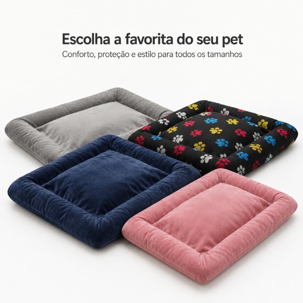 Caminha Pet Colchonete Almofada Cachorro Gato Cores