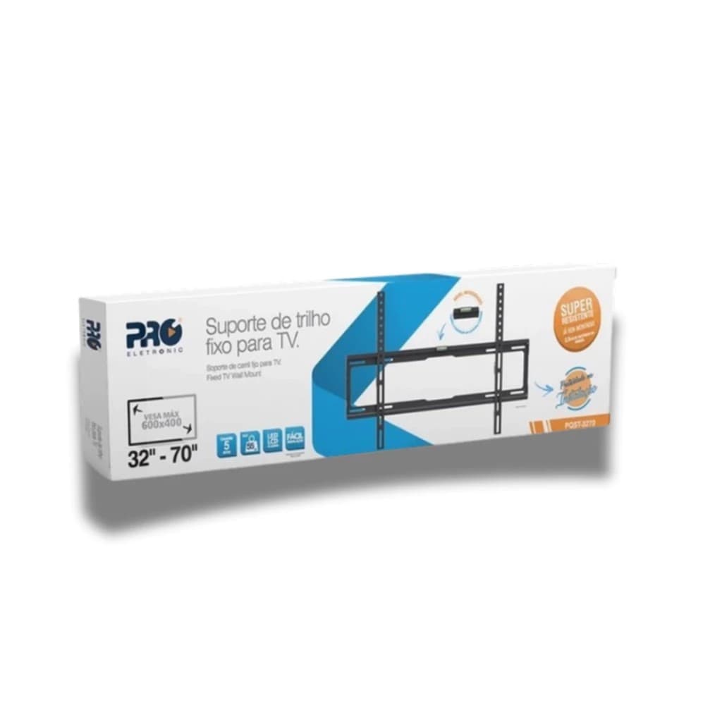 Suporte Fixo Trilho Tv Proeletronic 32-70 Preto
