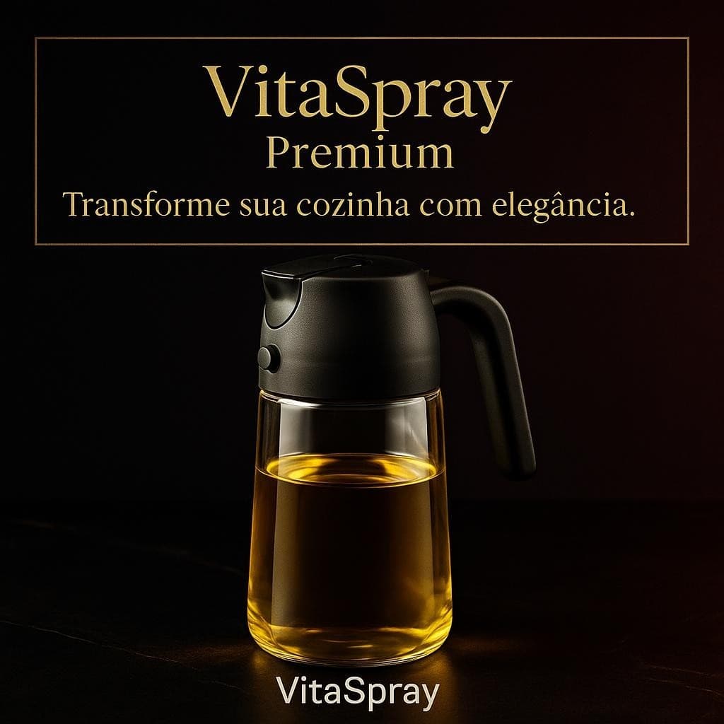 VitaSpray — O borrifador que transforma sua cozinha em um espaço de sofisticação.