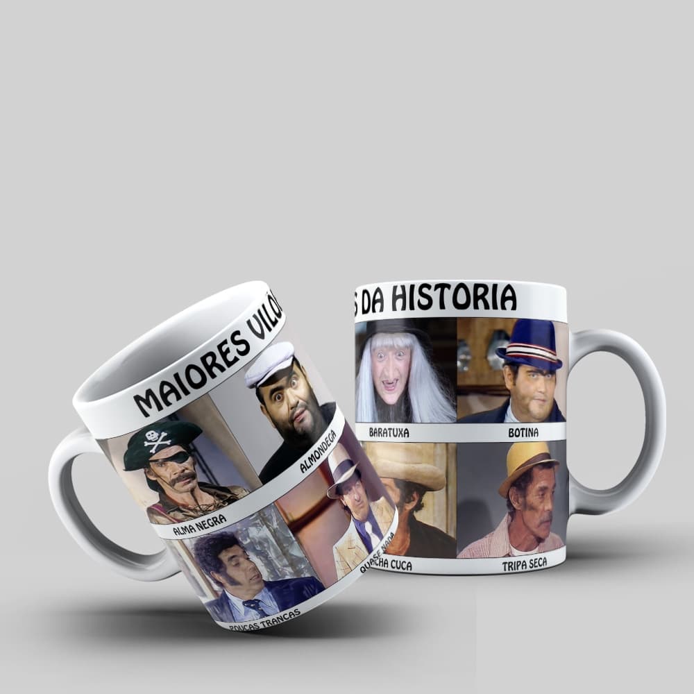 Caneca Chapolin Maiores Viloes Da Historia Retro Top