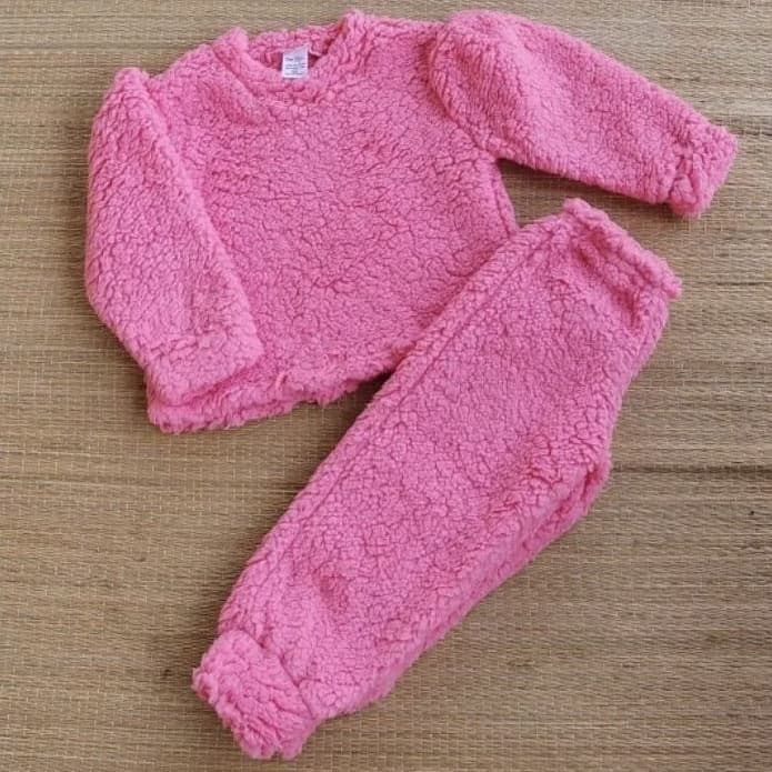 Conjunto Infantil Carneirinho Menina Manga Princesa Quentinho