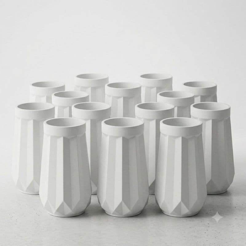 Kit 10 a 30 potes de gesso para decoração de mesas / casamento / eventos / aniversários