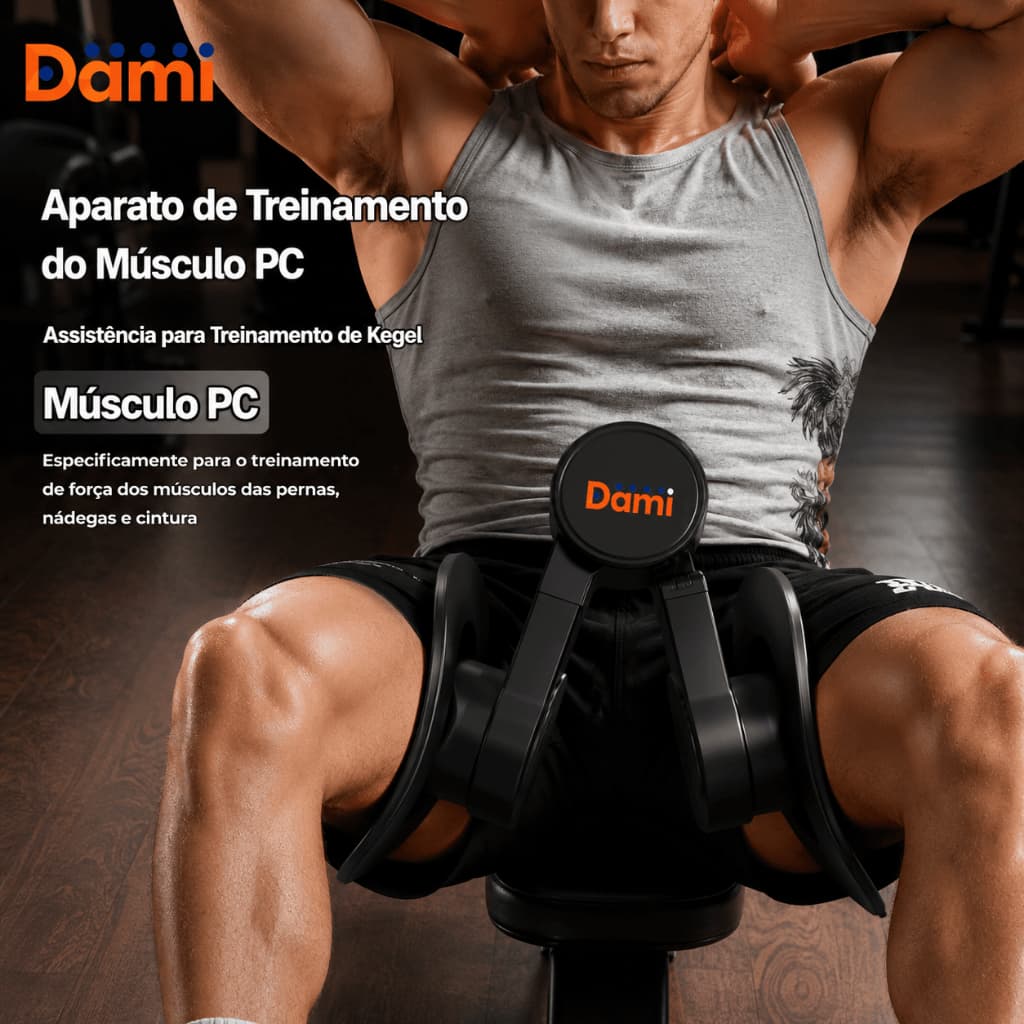Exercitador Kegel Masculino 360° Ajustável com Resistência Regulável | Treinador para Pelve  | Ancas |  Coxas e Glúteos