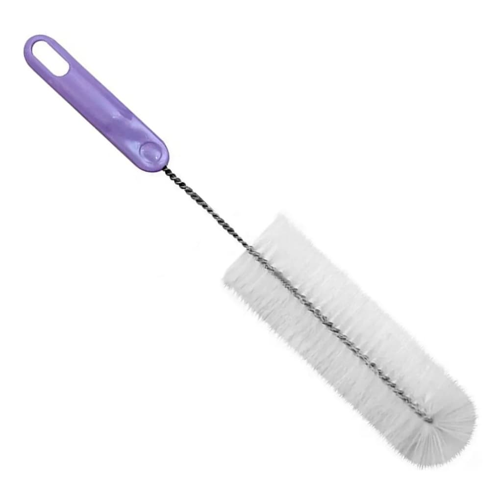 Kit 2 Escova De Lavar Em Nylon Plástico Para Garrafa Mamadeira Longa Multiuso