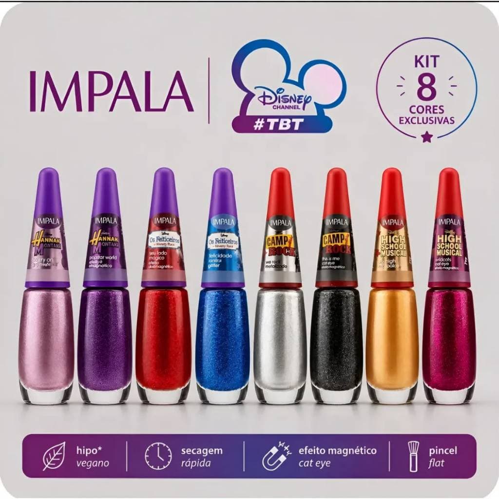 kit Esmaltes  Impala Disney Channel ( 8 cores)