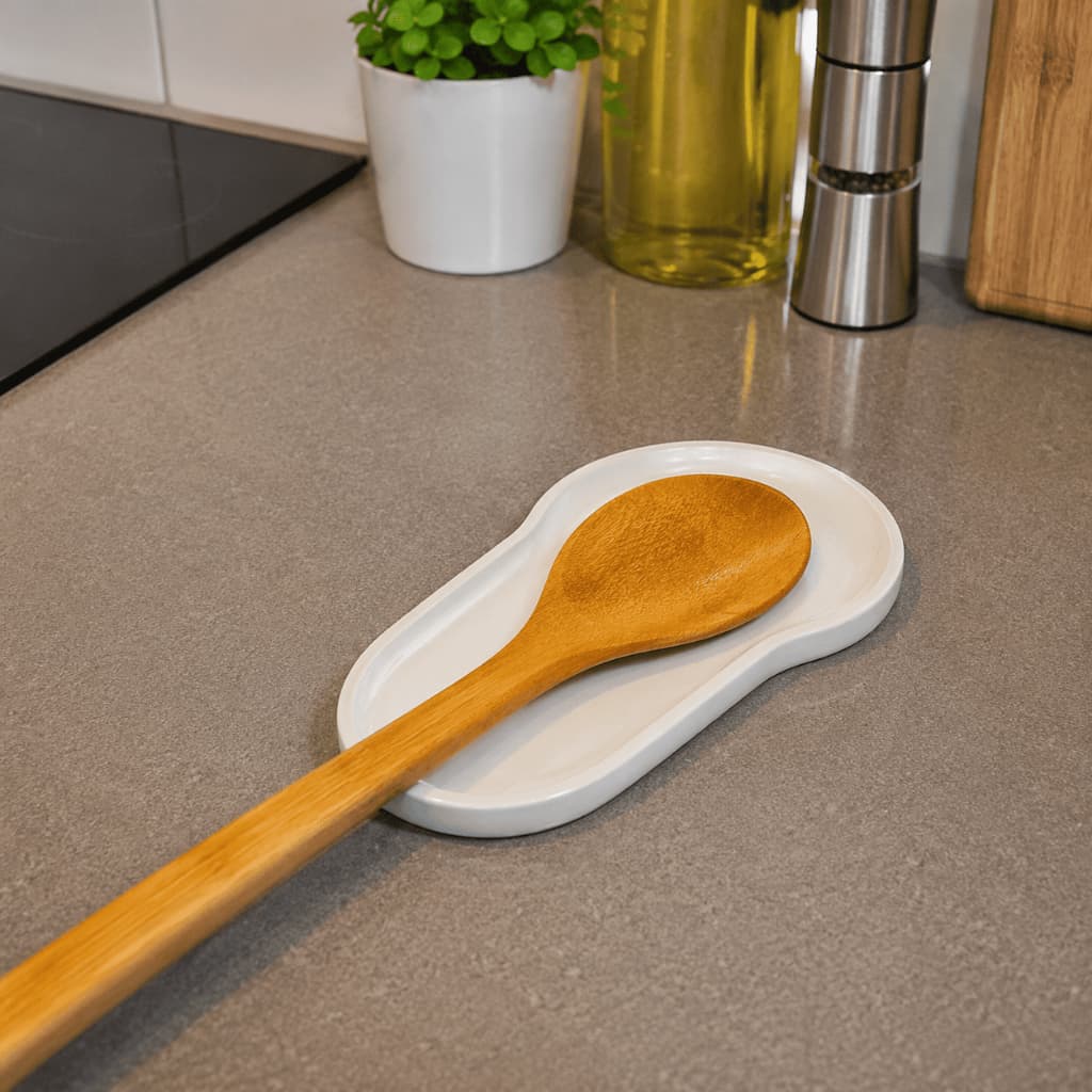 Descanso de Colher Moderno Bandeja Para Colher Espátula Concha Porta Utensílios de Cozinha