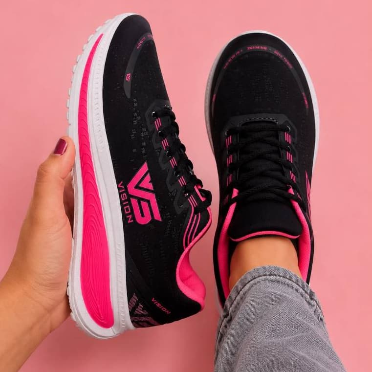 Tênis Feminino Corrida & Academia – Leveza e Estilo em Promoção!