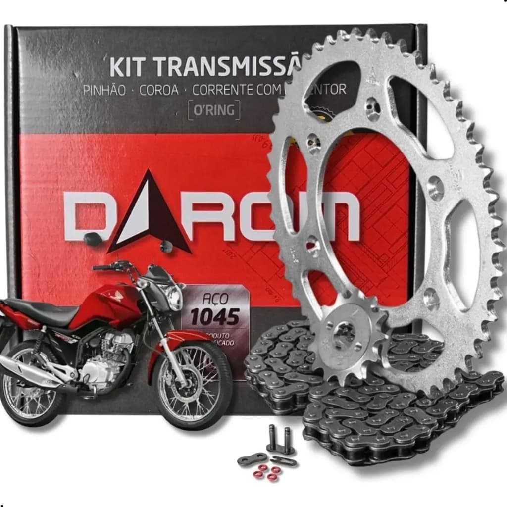 Kit Relacao Honda Cg 150 Darom Com Retentor 2004 a 2016