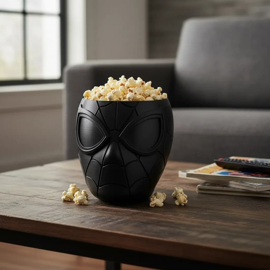 BALDE DE PIPOCA ARANHA 3D