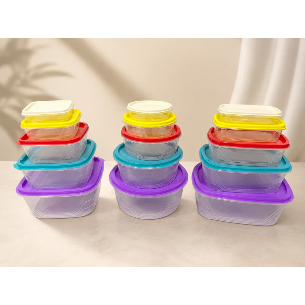 Kit Potes Herméticos 3 Peças com Vedação Segura – Tampa Firme, Design Elegante para Armazenar Alimentos