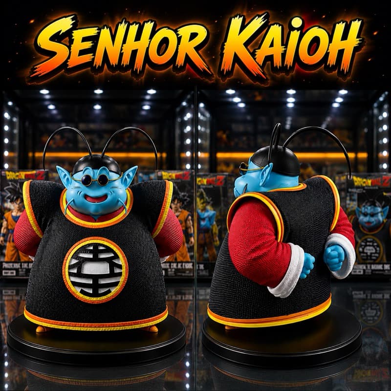 Action Figure Senhor Kaioh 18Cm Dragon Ball Z Para Colecionadores