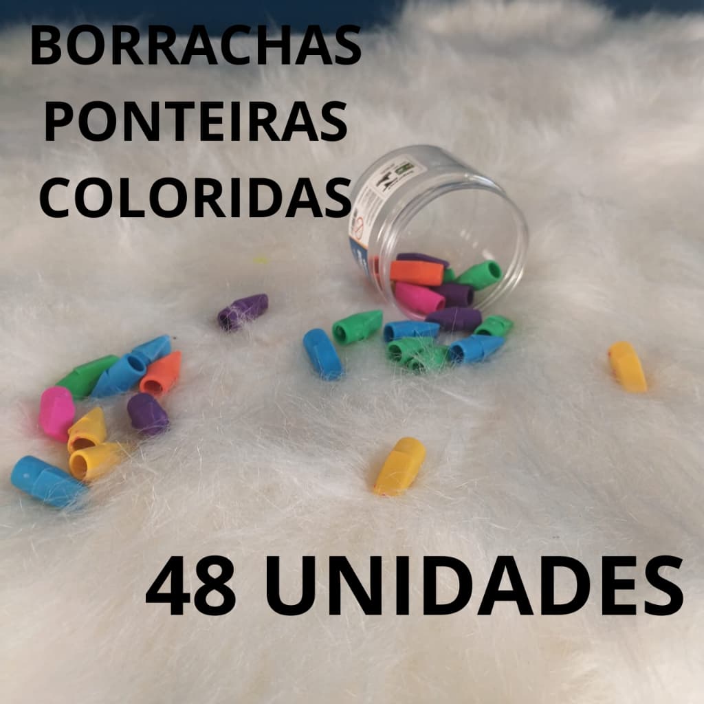 BORRACHA ESCOLAR COLORIDA PONTEIRA