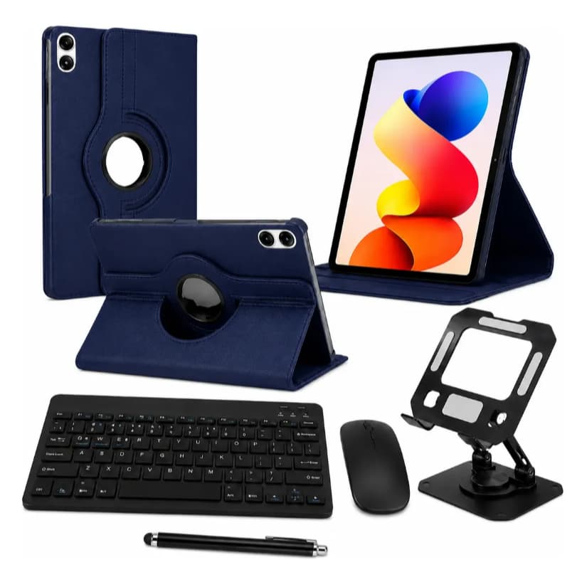 Kit P/ Redmi Pad 2 Pro 12.1 Capa + Teclado Mouse + Suporte