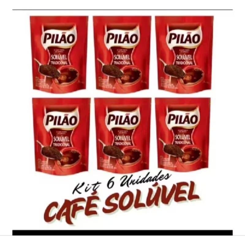 Café Pilão Hidrosolúvel em Pó Refil em Sachê de 40g