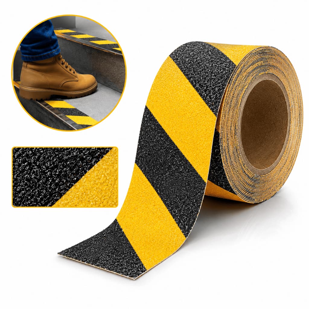 Fita Antiderrapante Zebrada 50mm x 5m Evita Escorregar Star Tools