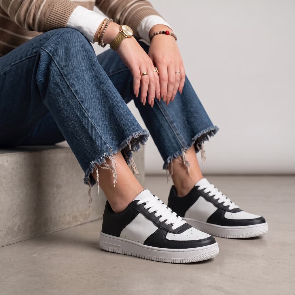 Tenis Sapato Feminino Casual Branco Force Retrô Clássico Original Leve e Macio Academia e Caminhada