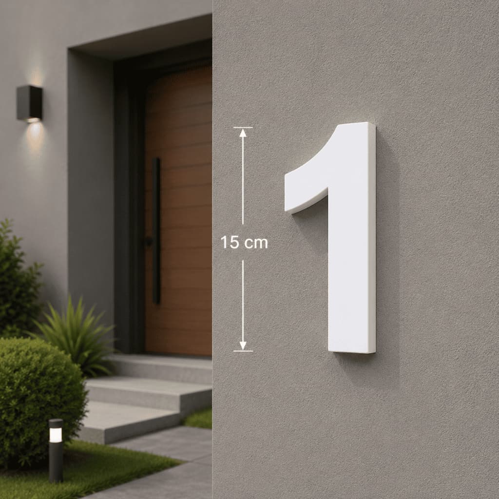 Número Residencial PVC Expandido 3D | Placa Moderna para Casa, Portão e Fachada | Fácil Instalação Envio Full