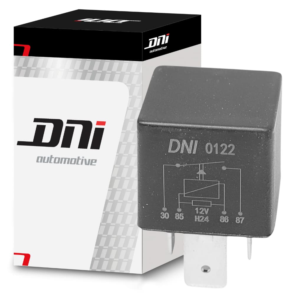 Relé Auxiliar Universal 12v 70a 4 Terminais Com Suporte