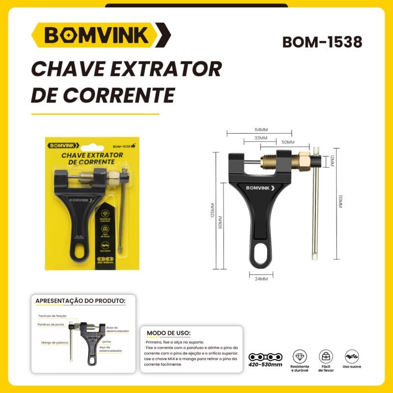 Chave Extrator De Corrente 420/530 BOM-1538